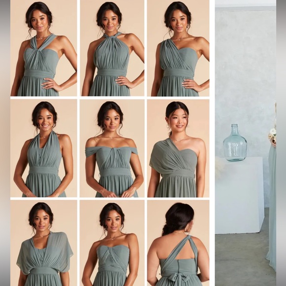 “Grace Convertible Dress” | Birdy Grey | Chiffon Taupe - Picture 6 of 6